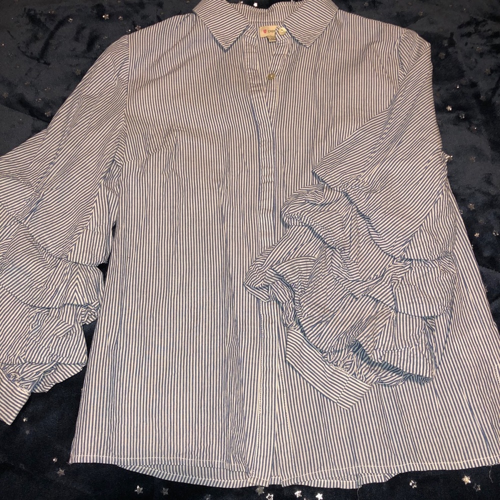 Puff Sleeve Button Down Top